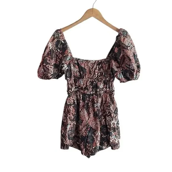 Ulla Johnson Alegria Playsuit Romper Rosewood